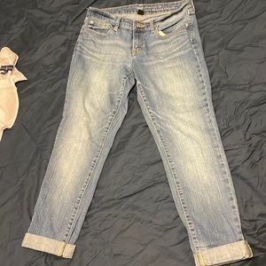 Gap skinny roll up jeans